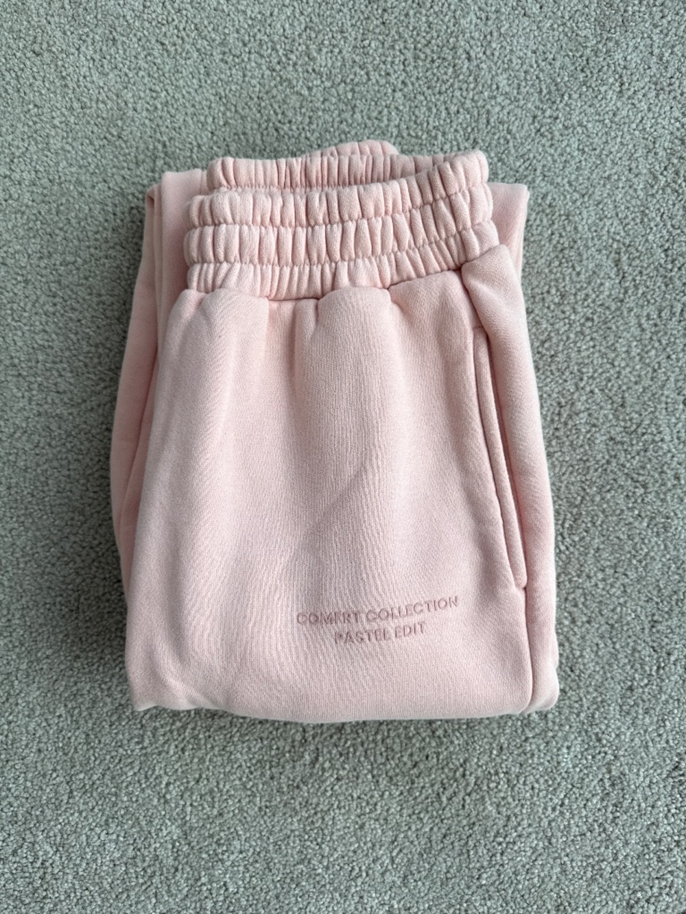Comfrt Peach Pink Pastel Sweat Set - Picture 6 of 9